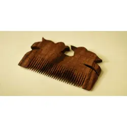 Wooden comb ~ Tribal markings { 6 }